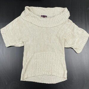 Gloria Vanderbilt Off-White Cowl Neck Sweater